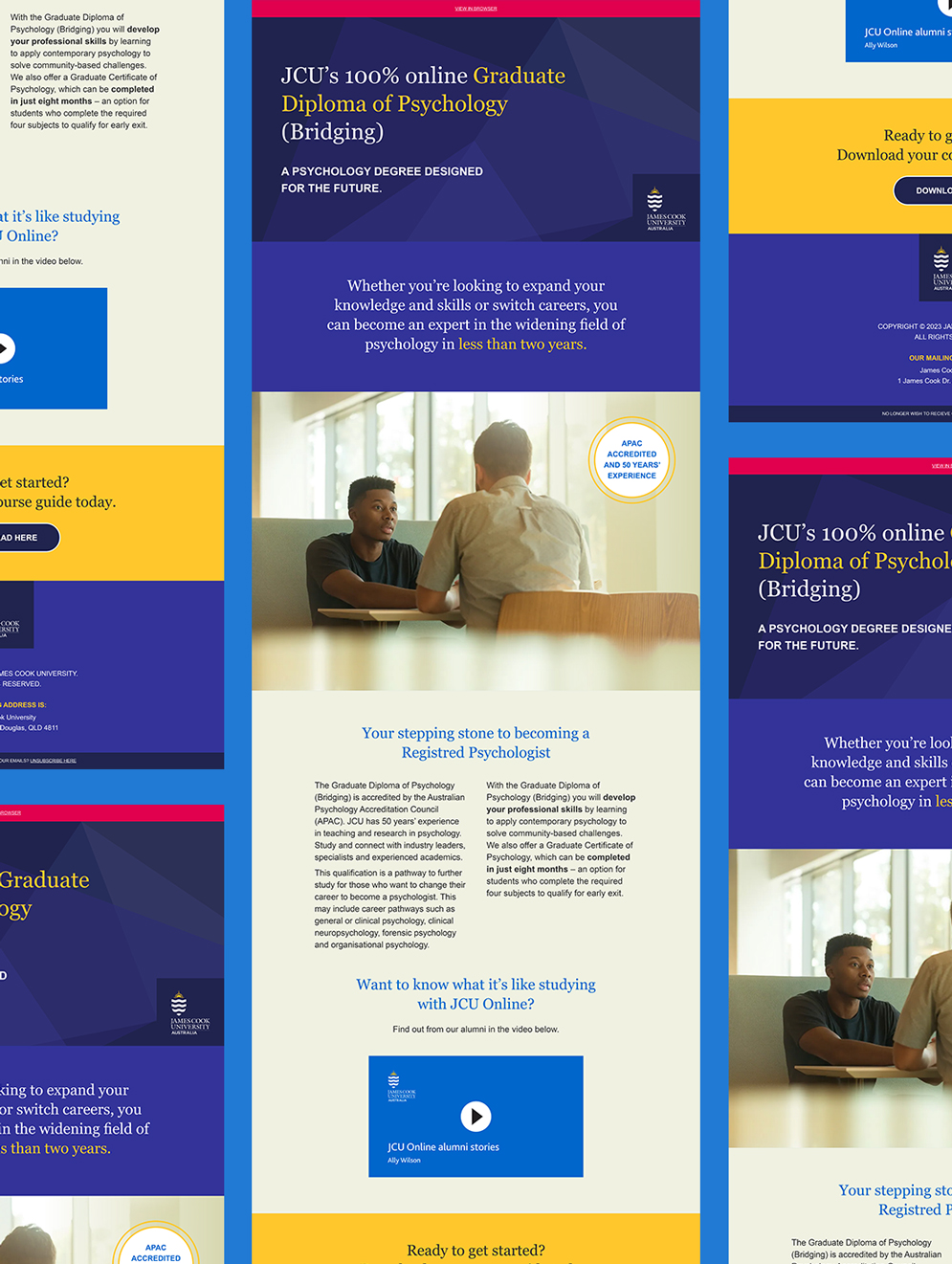 JCU email design