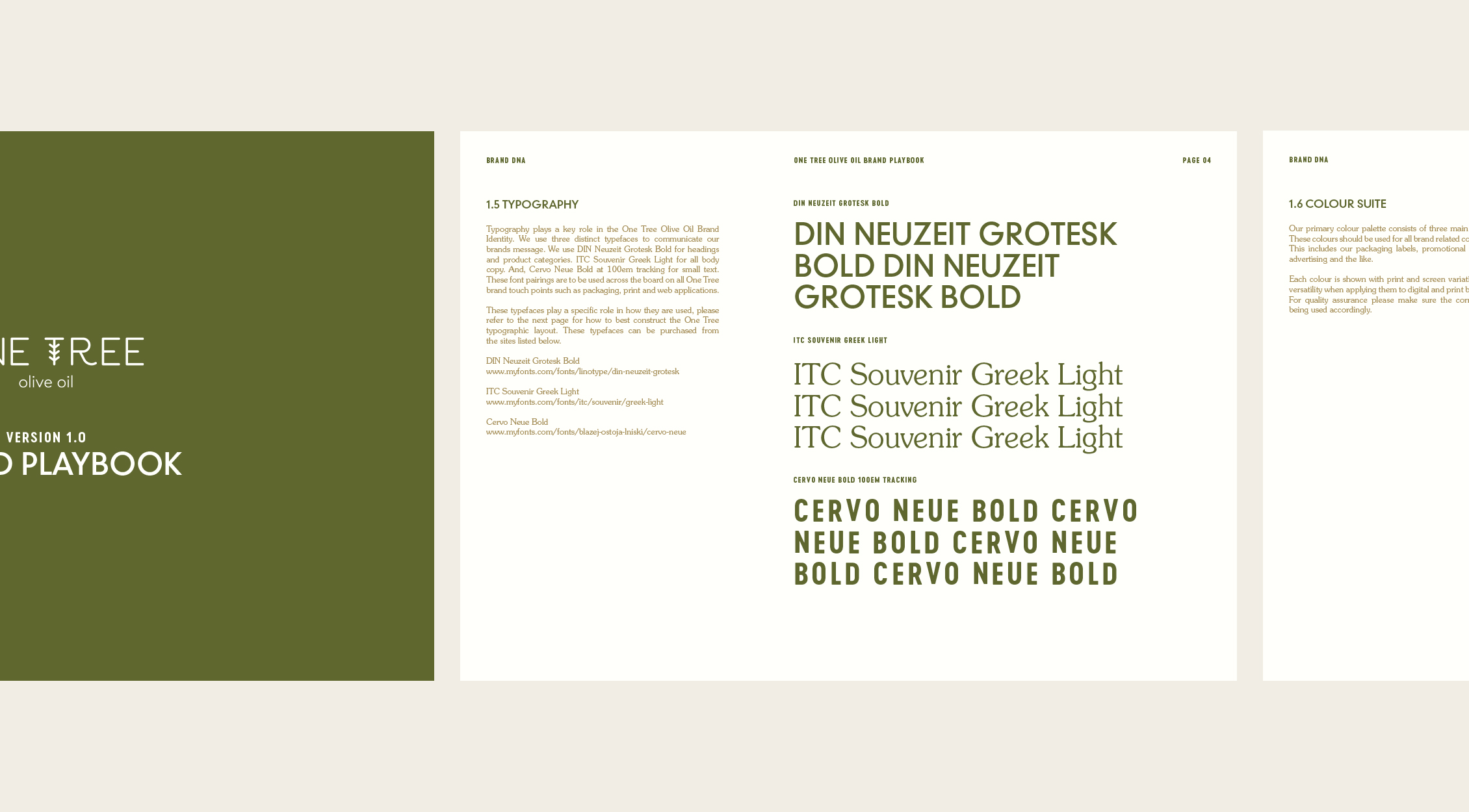 One Tree Olive Oil playbook