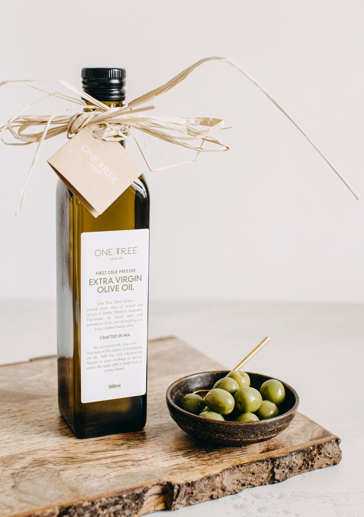 One Tree Olive Oiil packaging