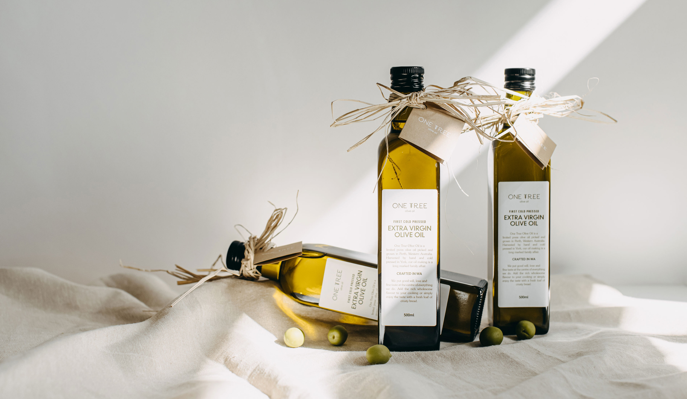 One Tree Olive Oil packaging